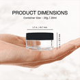 thumbnail image 2 of Beauticom 48 Pieces High Quality 20G/20ML Clear Round Acrylic Cosmetic Product Sample Travel Jars with Flat Top Lids (Black), 2 of 5