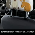 thumbnail image 6 of 2 PCS Car Headrest Cover, Pet Care Grooming Soft Car Seat Head Rest Cover Protector Interior Car Accessories Seat Covers for Cars Truck Auto Only Covers, 6 of 8