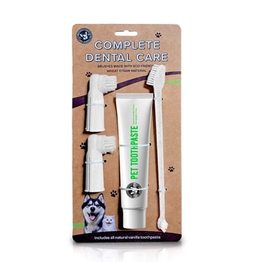 Precious Tails Eco-Friendly Pet Dental Care Kit Pet Toothbrush and Toothpaste for Cats & Dogs