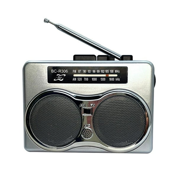 Reproductor de casete portátil estéreo con altavoz dual y radio FM/AM retro con auriculares Tmvgtek Para estrenar