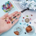 thumbnail image 3 of 100 cuentas facetadas de 8 mm, 20 colores, colgantes acrílicos transparentes, cuentas bicono con bucles., 3 of 5