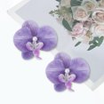 thumbnail image 5 of Unique Bargains 2 Pcs Duckbill Clip Phalaenopsis Faux Pearl Hair Clips for Women Ombre Purple, 5 of 5