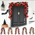 thumbnail image 7 of Moocorvic 2 Pack Artificial Fall Garland 6.56 5.74 5.6 FT Autumn Maple Leaf Vines for Thanksgiving & Halloween Decor, Door Hanging, Table Centerpiece, Fireplace Mantel, 7 of 7