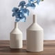thumbnail image 3 of Jarrón de cerámica de porcelana con boca pequeña y fina, único, para decoración floral de jardín y hogar. Blanco, 3 of 4