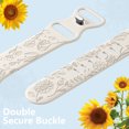 thumbnail image 4 of GEAK Compatible with Apple Watch Bands for Women 40mm 44mm 46mm 42mm 45mm 41mm 49mm 38mm Sunflower Engraved Silicone Bands Straps for iWatch Ultra 3 2 SE 3 2nd Generation Series 11 10 9 8 7 6 5 4 3, 4 of 7