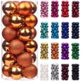 thumbnail image 2 of 12/24/36 piezas de bolas de Navidad, decoración para fiestas de Año Nuevo, adornos para árboles de Navidad, adornos colgantes para el hogar, regalos de Navidad, 2 of 5