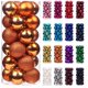 thumbnail image 2 of 12/24/36 piezas de bolas de Navidad, decoración para fiestas de Año Nuevo, adornos para árboles de Navidad, adornos colgantes para el hogar, regalos de Navidad, 2 of 5