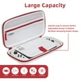 thumbnail image 6 of Mytrix Red Original Touro Carrying Case for Nintendo Switch, Portable Hard Shell Pouch Travel Storage Bag for Switch Console, with 12 Game Card Slots & Accessory Pocket, Shoulder Strap Included, 6 of 7