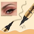thumbnail image 5 of SDJMa Four Pronged Eyebrow Pencil Eyeliner Pencil Bifurcated Eyebrow Pencil ,Double Head ,Two In One ,Waterproofs,1ml+1ml(Dark coffee), 5 of 5