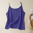 thumbnail image 3 of Lixiuxyad Built-in Bra Tank Tops A Retro Thin Slimming And Linen Inner Top Vest For Ladies,Blue, 3 of 6