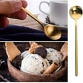 thumbnail image 2 of Zhuge cucharas de café, minicucharas de postre, cucharillas de té, mango esmerilado de acero inoxidable para postre, té, café, helado, pastel, sopa, 5,9 x 1,2 pulgadas, 4 colores, 2 of 4