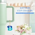 thumbnail image 2 of Letter Charm Accessories for Stanley Cup 1 PCS Cute Initial Keychain Handle Charm for Stanley Tumbler for Women, 2 of 7