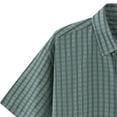 thumbnail image 6 of Mens Shirts Under $10 Mens Checkered Shirts Summer Chemise Homme Button Up Short Sleeve Shirt Men Blouse, 6 of 6