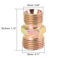 thumbnail image 5 of Unique Bargains 2pcs M16 x 1.5mm to M18 x 1.5mm Auto Car Straight Air Pipe Fitting Connector Adapter, 5 of 5