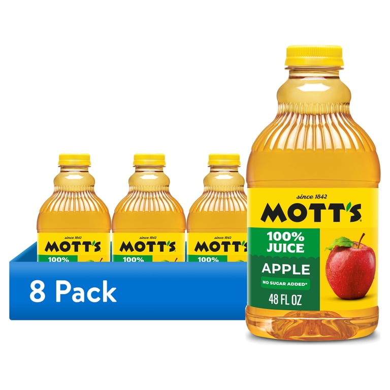Mott's 100% Apple Juice, 48 fl oz, 8 Pack Bottles photo 1