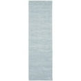 thumbnail image 3 of Calvin Klein  Linear Modern Textured Shimmer Shag Area Rug 2'3" x 8' - Light Blue, 3 of 5