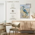 thumbnail image 4 of Elephant Stock Blue Heron Ii Wall Art - Vertical Multi Panel Canvas - Living Room Wall Decor - Animal Multi Panel - Gray And Beige Decor By Nan - 42" x 65", 4 of 4