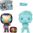 thumbnail image 1 of 2025 FUNKO Pop Morgan Stark y Tony Stark 2 Superhéroes Figuras de acción Juguetes Colección Brinquedos Modelo para niños Regalo de Navidad, 1 of 2