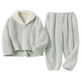 thumbnail image 1 of PENGXIANG Ensembles de Pyjamas en Molleton Doux pour Femmes 2 Pcs Pjs Vêtements de Détente en Flanelle Peluche Vêtements de Nuit, 1 of 7