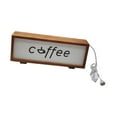 thumbnail image 4 of TISHITA Coffee Sign Frame with Light Coffee Bar Decoration Table Lamp Wooden Night for Farmhouse NightStand Birthday Gift Wood Color, 4 of 8