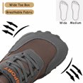 thumbnail image 5 of Stepedia Kids Hiking Boots Wide Toe Boys Girls Hiking Shoes Barefoot Athletic Trekking Shoes, Dark Grey, 5 of 7