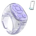 thumbnail image 1 of Remote Scrolling Ring for TikTok & Social Media, Wireless Page Turner Controller, Bluetooth Media Remote, iOS Android HarmonyOS Compatible, Black, 1 of 8
