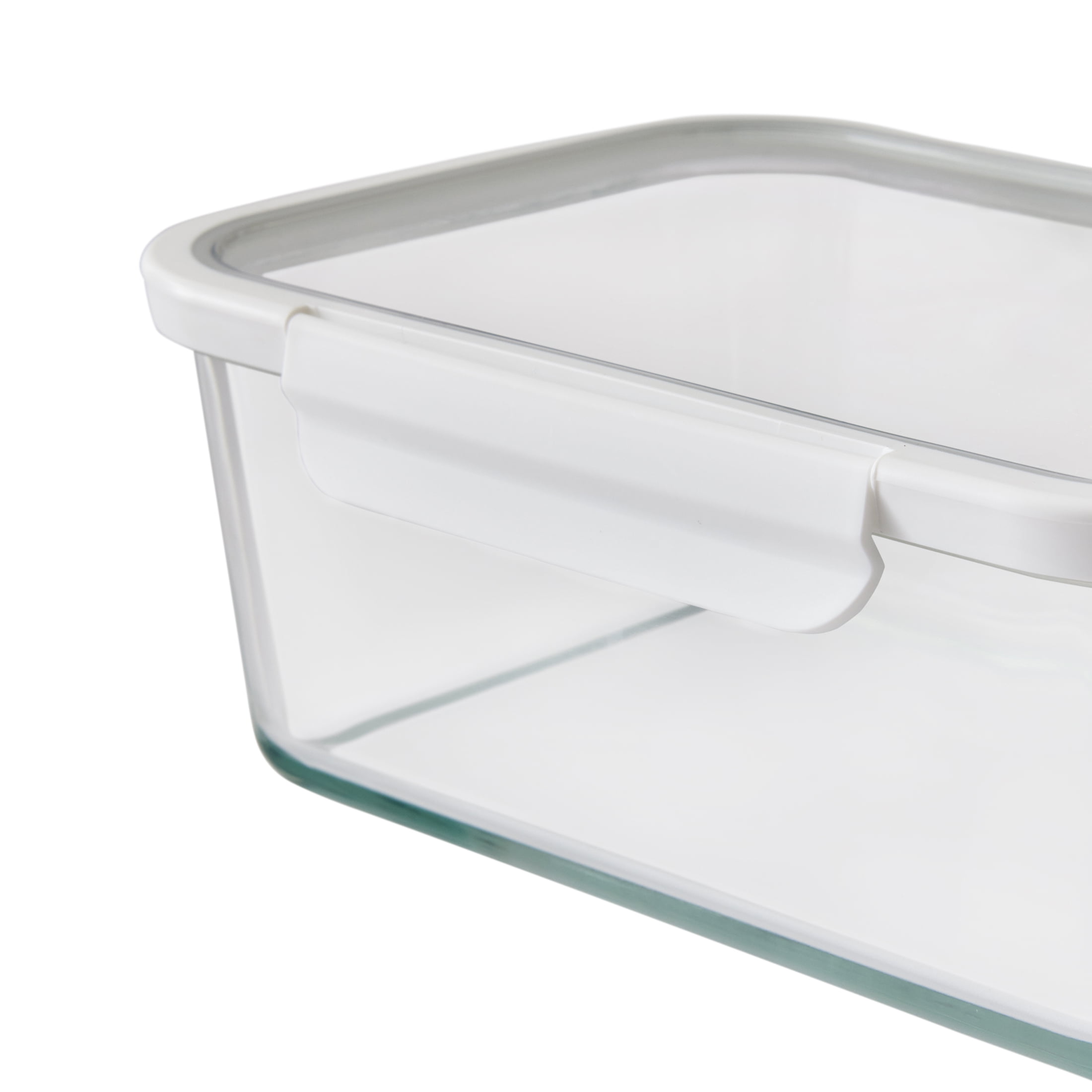 Better Homes & Gardens 10Cup Rectangle Glass Food Storage Container with Tritan Lid. Set of 1, 2 Pieces, A Practical Choice for Dry Goods and Bulk Ingredients