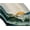 Abstract Mountain Green Gold Mountain Sunset, variant on Mid Century Fifties Modern Atomic Placemats Set of 6,Retro Color Waterproof Non-Slip Washable Table Mats Set for Kitchen Dining Holiday Party Wedding Decor 12x18 Inch