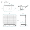 thumbnail image 5 of Cascade 48" Freestanding Bathroom Vanity in White Oak with Sink Top, 5 of 9