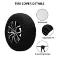 thumbnail image 4 of Rv Spare Tire Cover 16 inch - ball sports Tire Covers for Trailers, Adjustable Camper Spare Tire Cover, 4 of 7