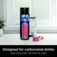 thumbnail image 4 of Ninja Thirsti 24oz Travel Water Bottle, Colder and Fizzier Longer, Stainless Steel, Leak Proof, Pink, DW2401BP, 4 of 11