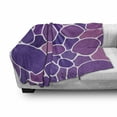 thumbnail image 3 of Purple and Pink Soft Flannel Fleece Throw Blanket, Abstract Stained Glass Motif with Retro Circular Shapes Colorful Pattern, Cozy Plush for Indoor and Outdoor Use, 50" x 70", Multicolor, by Ambesonne, 3 of 6