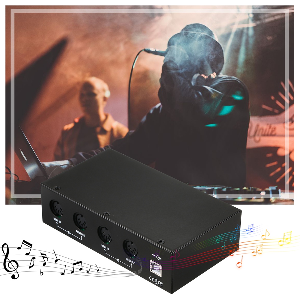 UM4x4 USB MIDI Interface 4 in /4 Out 64 Channels 4i/4o + Merge 2i4o Box pwm25
