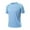 Light Blue-20227NN, variant on Ice Silk Round Neck T Shirt Quick Dry Short Sleeve Fitness Summer Shirts Breathable Cooling Workout Training Tops