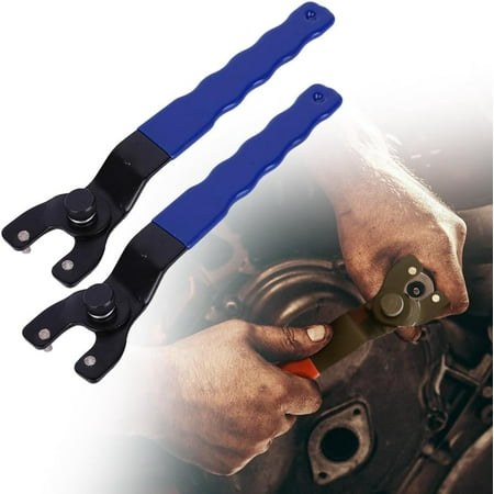 

ZAGHNRENJ 2PCS Angle Grinder Wrench Thickened Disassembly Tool Adjustable Lock-nut Grinder Wrench Adjustable Grinder Wrench Locknut Wrench Grinder Tool Angle Grinder Socket Wrench Pin ABF-1266