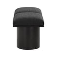 thumbnail image 5 of Meridian Furniture Pavilion Black Boucle Fabric Bench, 5 of 6
