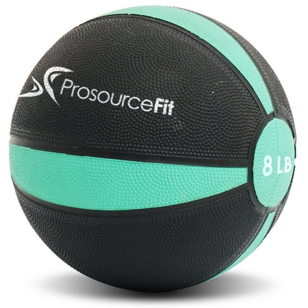 ProsourceFit Rubber Medicine Ball, 8 lb