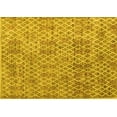 thumbnail image 1 of Ahgly Company Machine Washable Indoor Rectangle Abstract Yellow Modern Area Rugs, 2' x 4', 1 of 4