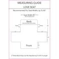 thumbnail image 2 of Mocassi Luxury Bloomingdale Pattern Reversible 2-Tones Quilted Furniture Protector with Smart Pockets and Elastic Straps, Great for Pets and Kids, LoveSeat, Gray-black, 2 of 3