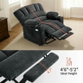 thumbnail image 4 of MCombo Oversized Power Lift Recliner Chair, 27.2'' Extra-Wide Seat, Fabric(Small-Wide, Dark Grey), 4 of 11