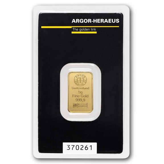 5 gram Gold Bar - Brand Name (w/Assay Card)
