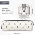 thumbnail image 3 of Honeii Anchors Pattern Pencil Case, Pencil Pouch, Pencil Case Small, Pencil Pouch Aesthetic, PVC Pencil Pouch, Pencil Bag, Makeup Pouch, 3 of 7