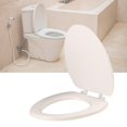 thumbnail image 1 of Cojín de Asiento de Inodoro Accesorios de Tapa Duradero Hogar Cómodo Impermeable Fácil de Limpiar E Instalar Suministros de Baño Lavables Blanco en V Macarena tapa del inodoro, 1 of 8