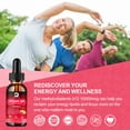 thumbnail image 2 of Vitamin B12 Liquid Drops 10,000 Mcg, Support Immune, Energy & Brain, Vegan Raspberry Flavor, 2 fl oz, 2 of 3