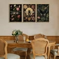 thumbnail image 4 of Vintage Insect Wall Art Paintings Dark Floral Wall Decor Pictures Dark Academy Dragonfly Butterfly Bee Poster Prints Gothic Moody Artwork for Living Room Gallery Decoration Unframed, 4 of 6