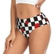 thumbnail image 2 of Fotbe Ladybugs Of Black And White Checkers Calzones Estampados para Mujer – Ropa Interior de Algodón, Cómoda, Suave y Elástica-Medium, 2 of 6