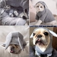 thumbnail image 4 of Sudadera con capucha para mascotas, traje de gato y conejo con orejas de conejo, sudadera bonita, suéter de punto para cachorros de primavera y otoño, prendas de punto suaves para gatitos Xemadio WRMH-937-6, 4 of 4