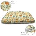 thumbnail image 3 of Northwoods Pet Bed, Pattern with Colorful Bears Scandinavian Style Nordic Nature Elements, Chew Resistant Pad for Dogs and Cats Cushion with Removable Cover, 24" x 39", Multicolor, by Ambesonne, 3 of 4