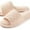 Off White, variant on Roxoni Open Toe Spa Slippers for Women Microterry and Rubber Sole US Womens Sizes 6 To 12