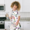 thumbnail image 4 of Pioneer Flower Floral Print Pattern Kids Aprons for Girls and Boys,Adjustable Neck Strap Toddler Aprons for Kids Cooking Baking, 4 of 7